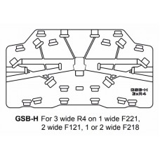 GSB-H Ground Stack Board for 3 x R4 on F221, 2 wide F121, 1 or 2 wide F218