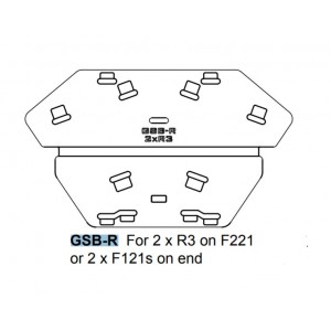 GSB-R Ground Stack Board for 2 x R3 on F221 or 2 x F121s on end, FUNKTION-ONE