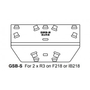 GSB-S Ground Stack Board for 2 x R3 on F218 or IB218, FUNKTION-ONE