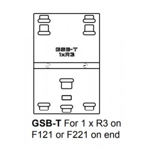 GSB-T Ground Stack Board for 1 x R3 on F121 or F221 on end, FUNKTION-ONE