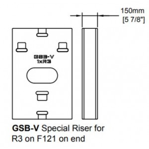GSB-V Special Riser-Board combo for R3 on F121 on end, FUNKTION-ONE