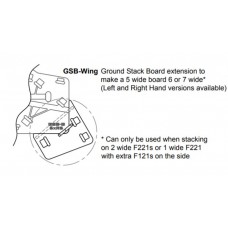GSB-Wing Ground Stack Board extension to make a 5 wide board (GSB-G) 6 or 7 wide (Left and Right Hand versions available)