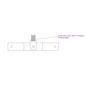 TS2-K1 Tilt Strap for R2 flying system (includes handwheel knob to attach to JP2), FUNKTION-ONE