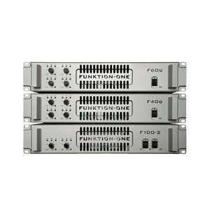 F100-2  Funktion One E Series 2 Channel Amplifier (3000W/4W; 5000W/2W per channel) - Dual Power Supply, FUNKTION-ONE