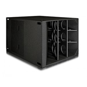 F132 Bass Loudspeaker Enclosure (1 x 32") PU Coated Finish (Black) Self powered with Powersoft linear motor- (no wheels), FUNKTION-ONE