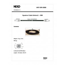 NEXO Speaker Cable 8x4 mm² NL8, 30M.