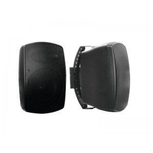 OMNITRONIC OD-5A Wall Speaker active black 2x 