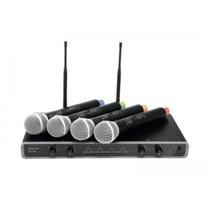 OMNITRONIC UHF-104 Wireless Mic System 828.1/830.3/864.8/863.8MHz 