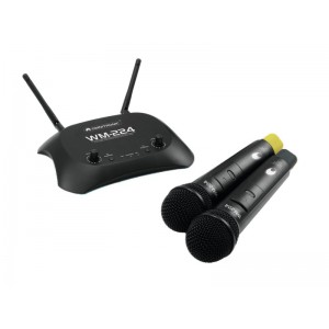 OMNITRONIC WM-224 2-Channel Wireless Microphone System 2.4GHz  