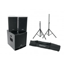 OMNITRONIC Set MAXX-1200DSP 2.1 + Speaker Stand MOVE MK2  