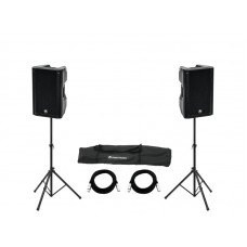 OMNITRONIC Set 2x XKB-212A + Speaker Stand MOVE MK2 
