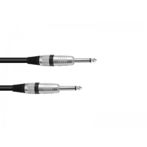 OMNITRONIC Jack cable 6.3 mono 0,5m bk ROAD 