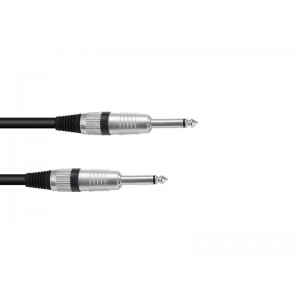 OMNITRONIC Jack cable 6.3 mono 1.5m bk ROAD 