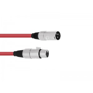 OMNITRONIC XLR cable 3pin 3m rd 