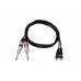 OMNITRONIC Adaptercable 2xJack/2xRCA 1.5m bk 