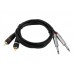 OMNITRONIC Adaptercable 2xJack/2xRCA 6m bk 