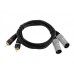 OMNITRONIC Adaptercable 2xXLR(M)/2xRCA 3m bk 