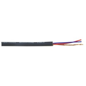OMNITRONIC Microphone cable 2x0.22 50m bk 