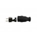 PC ELECTRIC Safety Plug Rubber bk , PC ELECTRIC