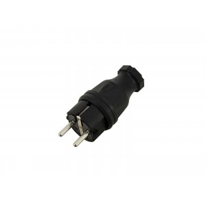 PC ELECTRIC Safety Plug Rubber bk , PC ELECTRIC