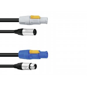 PSSO Combi cable DMX PowerCon/XLR 10m, PSSO