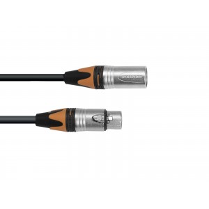 PSSO DMX cable XLR COL 3pin 3m bk Neutrik, PSSO