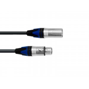 PSSO DMX cable XLR COL 3pin 5m bk Neutrik, PSSO