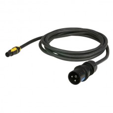 SHOWTEC Powercable 10mtr True 1/CEE 16A 3p 6h black 3x2,5mmэ IP44