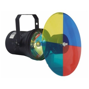 SHOWTEC Pinspot with Colourwheel set incl. Par 36 bulb 6V 30W