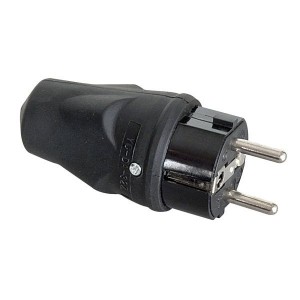 SHOWTEC Rubber Schuko Connector Male