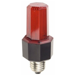 SHOWTEC Easy Flash E27 Strobe Egg Red Slimline