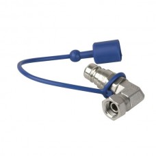 SHOWTEC CO2 90° 3/8 to Qlock male adapter