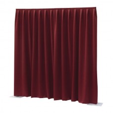 SHOWTEC PandD Dimout 400(h)x300cm(w) Pleated, Red