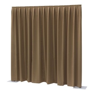 SHOWTEC PandD Dimout 300(h)x300cm(w) Pleated, Brown