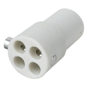 SHOWTEC 4W connector complete f.50,8mm tube white