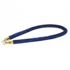 SHOWTEC Velvet Rope, Blue, Gold Hook