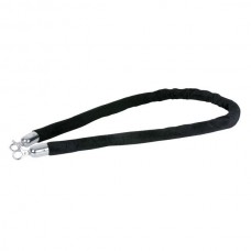 SHOWTEC Velvet Rope, Black,Silver Hook