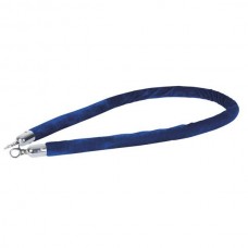 SHOWTEC Velvet Rope, Blue, Silver Hook