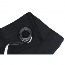 SHOWTEC Skirt for Stage elements 6mtr wide, 0,2mtr high Black 320gr