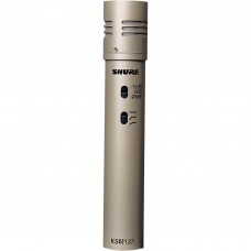 SHURE KSM137/SL студийный конденсаторный инструментальный микрофон с кейсом, противоударным креплением и ветрозащитой