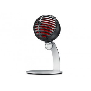 SHURE MOTIV MV5-B-LTG цифровой конденсаторный микрофон для записи на компьютер и устройства Apple, цвет черный, SHURE