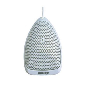 SHURE MX391W/S плоский настольный суперкардиоидный конференционный микрофон, белый, SHURE