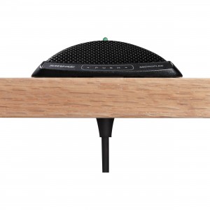 SHURE MX392BE/S плоский (поверхностный) конденсаторный суперкардиоидный микрофон, черный, крепление провода сквозь стол, SHURE