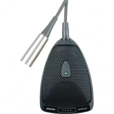 SHURE MX393/O плоский (поверхностный) конденсаторный всенаправленный микрофон с программируемым переключателем, черный.
