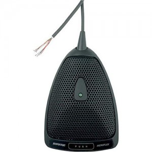 SHURE MX392/O плоский (поверхностный) конденсаторный всенаправленнный микрофон, черный., SHURE