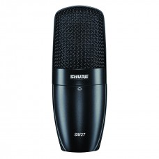 SHURE SM27-LC студийный конденсаторный микрофон с защитным бархатным чехлом и противоударным креплением