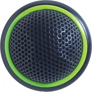 SHURE MX395B/C-LED плоский врезной кардиоидный конференц. микрофон с индикатором, цвет черный., SHURE