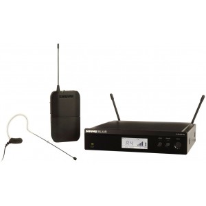 SHURE BLX14RE K3E 606-630 MHz радиосистема с поясным передатчиком BLX1. Кронштейны для крепления в рэк в комплекте, SHURE