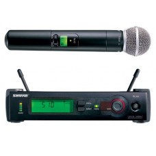 SHURE SLX24E/SM58 L4E 638 - 662 MHz профессиональная двухантенная 'вокальная' радиосистема с капсюлем микрофона SM58