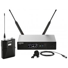 SHURE QLXD14E/150/C K51 606 - 670 MHz радиосистема с поясным передатчиком QLXD1 и петличным микрофоном MX150C (кардиоидный)
